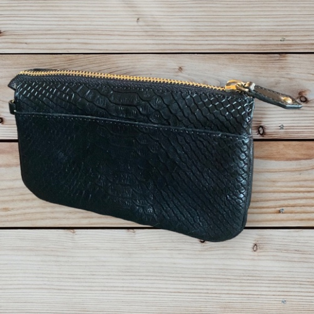 Cuore & Pelle reptile embossed animal print clutch wallet make up bag - Picture 8 of 9